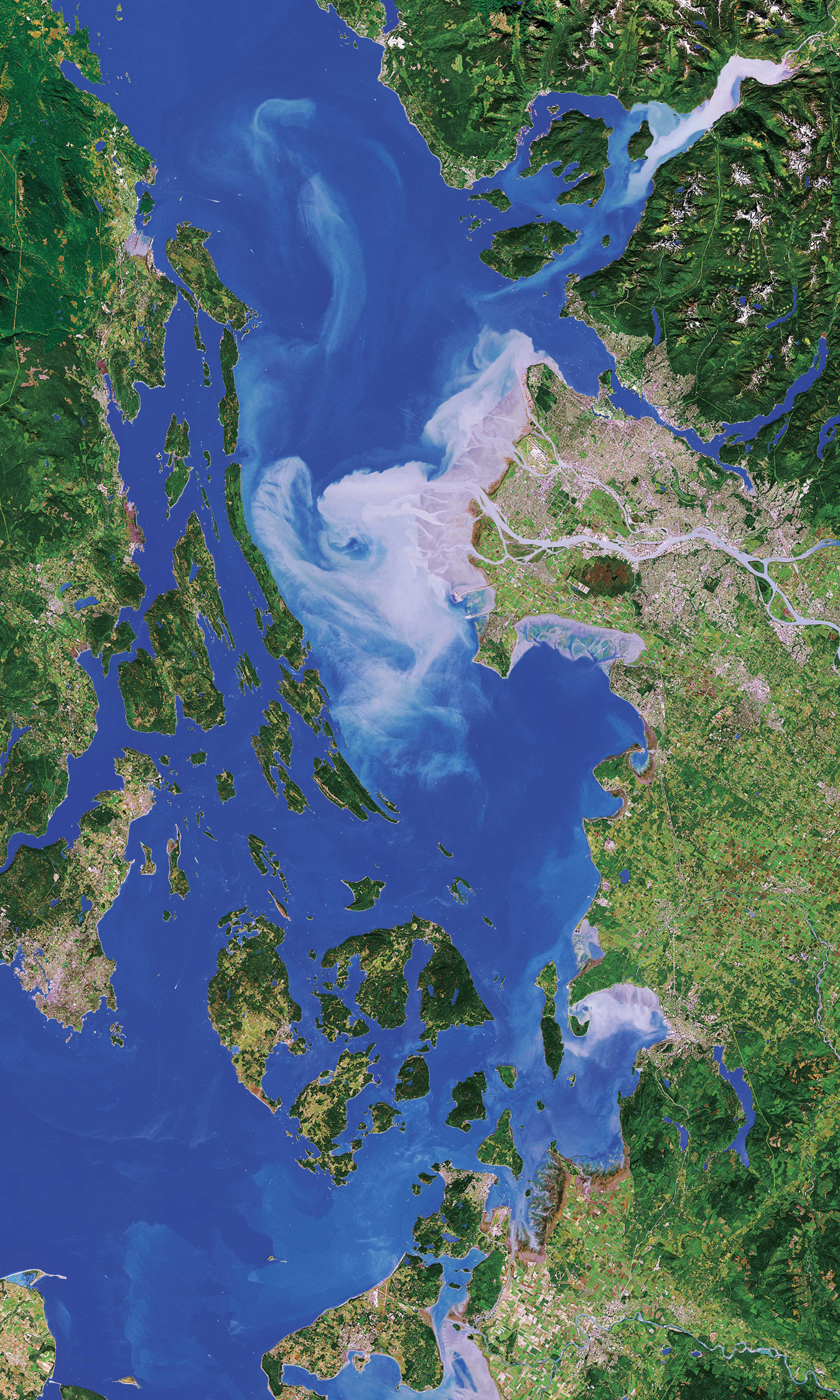 San Juan Islands satellite image